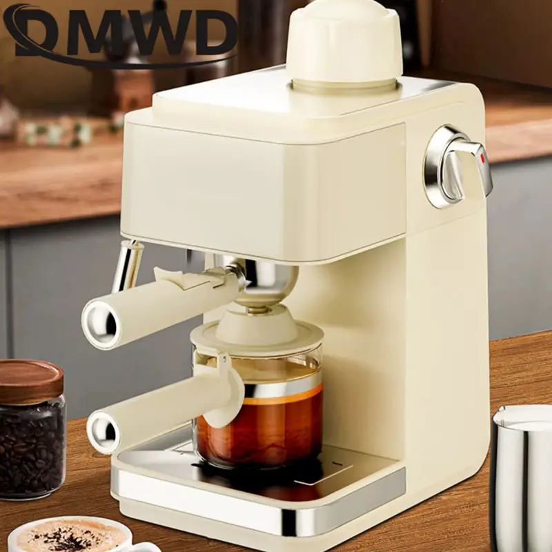 Pump Pressure Italian Automatic Coffee Machine 5Bar American Espresso Cafe Maker Tea Boiler Cappuccino Latte Milk Foam F — view 1