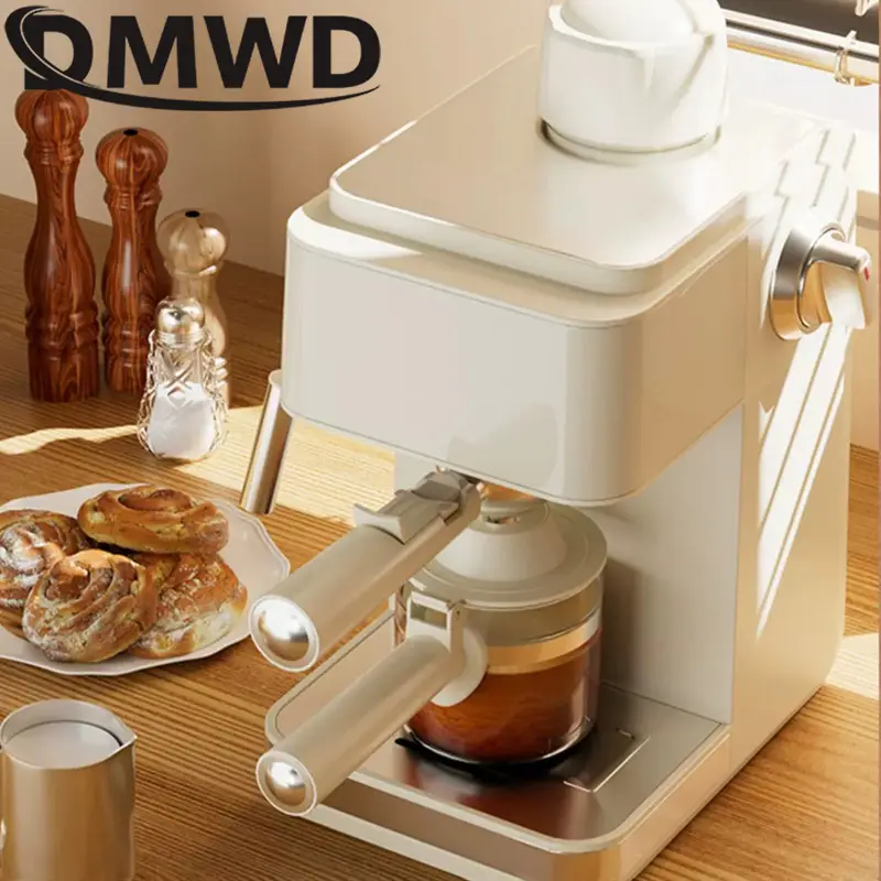 Pump Pressure Italian Automatic Coffee Machine 5Bar American Espresso Cafe Maker Tea Boiler Cappuccino Latte Milk Foam Frother — image 5
