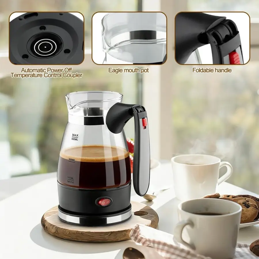 【RAMADAN SALE】Electric Turkish Coffee Machine,Coffee Maker With Handle,500 Ml Electric Coffee Pot,Espresso Maker,For Tea,Mocha E — image 3