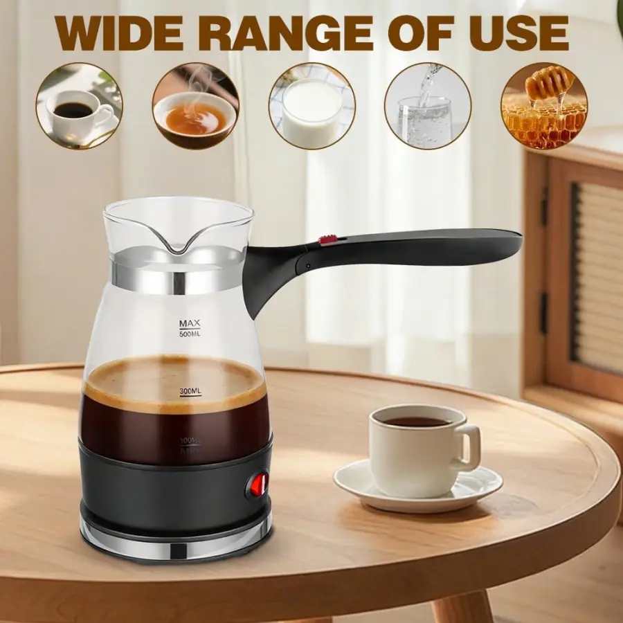 【RAMADAN SALE】Electric Turkish Coffee Machine,Coffee Maker With Handle,500 Ml Electric Coffee Pot,Espresso Maker,For Tea,Mocha E — image 4