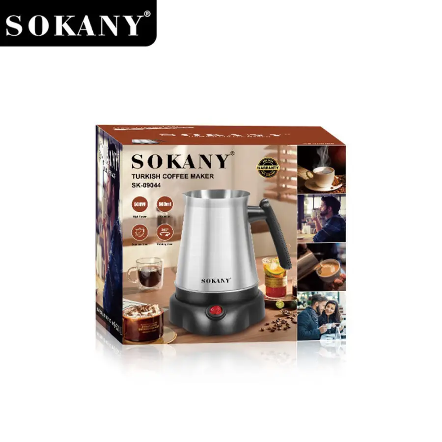 800ML Electric Kettle Turkish Greek Coffee Moka Tea Pot Maker Machine Stainless Steel Portable 6 Cups Boiling Water 220V 전기포트 — image 7