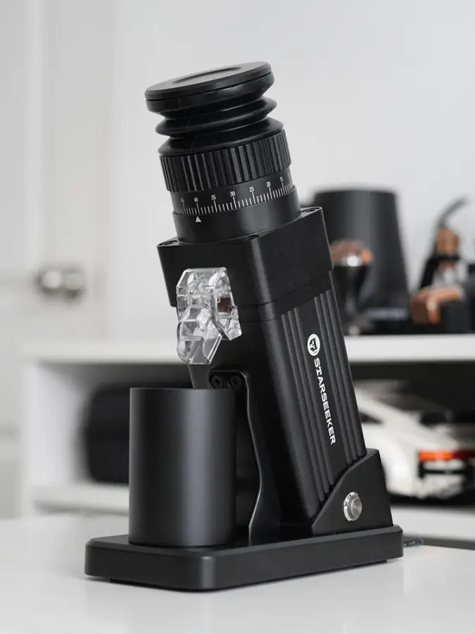 STARSEEKER E55Pro Electric Coffee Grinder 55MM Titanium Cone Burr Stepless Adjustment Espresso Brew Coffee Bean Grinder Black — image 3