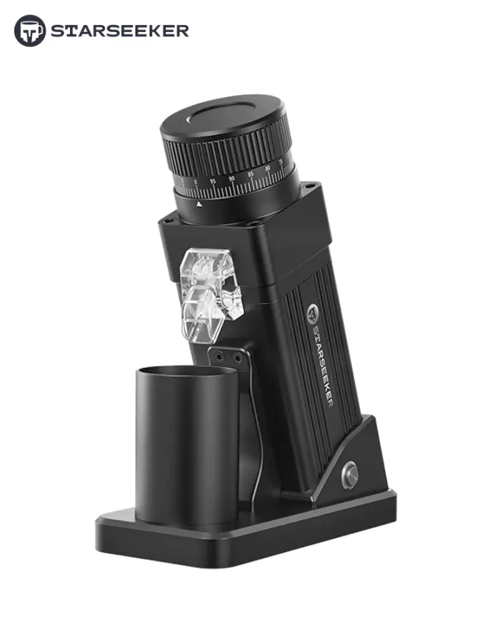STARSEEKER E55Pro Electric Coffee Grinder 55MM Titanium Cone Burr Stepless Adjustment Espresso Brew Coffee Bean Grinder Black — image 8