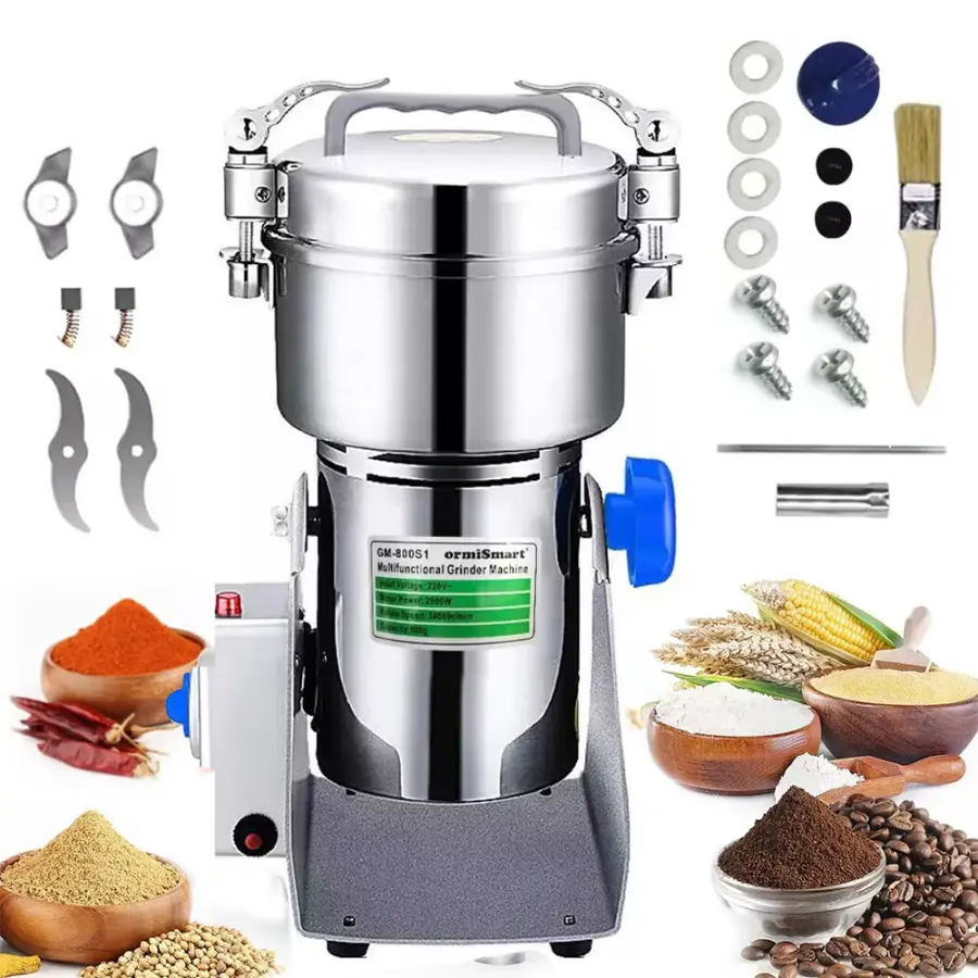 Big Capacity 800G Herb Grinder Coffee Machine Grain Spices Mill Medicine Wheat Mixer Dry Food Grinder — view 1