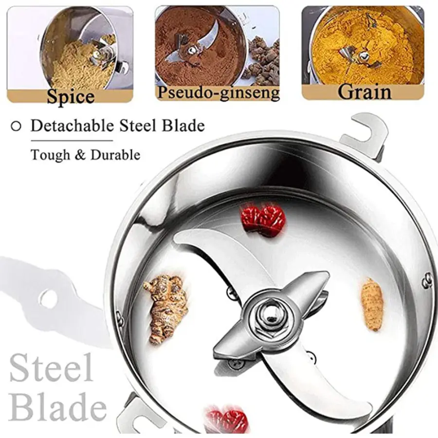 Big Capacity 800G Herb Grinder Coffee Machine Grain Spices Mill Medicine Wheat Mixer Dry Food Grinder — image 3