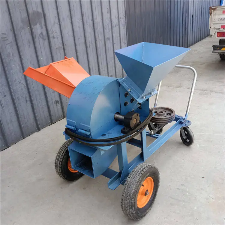 Log Tree Shredder Mini Chip Grinder Small Wood Pulverizing Machine Wood Hammer Mill Crusher Into Sawdust — image 7