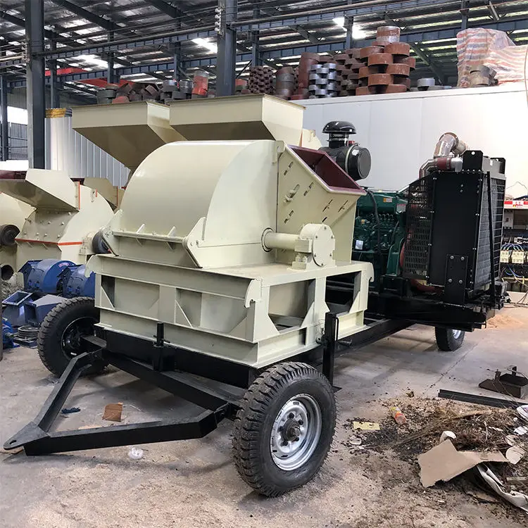 Wood Tree Crushing Machine Log Crusher Sawdust Making Tree Branch Recycling Chipper Crusher — image 7