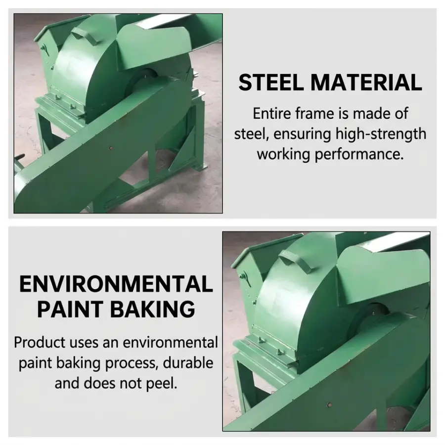 Electric Forestry Small Mini Home Use Wood Crusher Machine for Compost — image 4