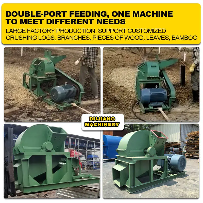 Tree Branch Forestry Corn Cob Bamboo Wood Chips Engine-Powered Processing Machine with 380V/220V/110V Voltage 1 Year Warranty — image 5