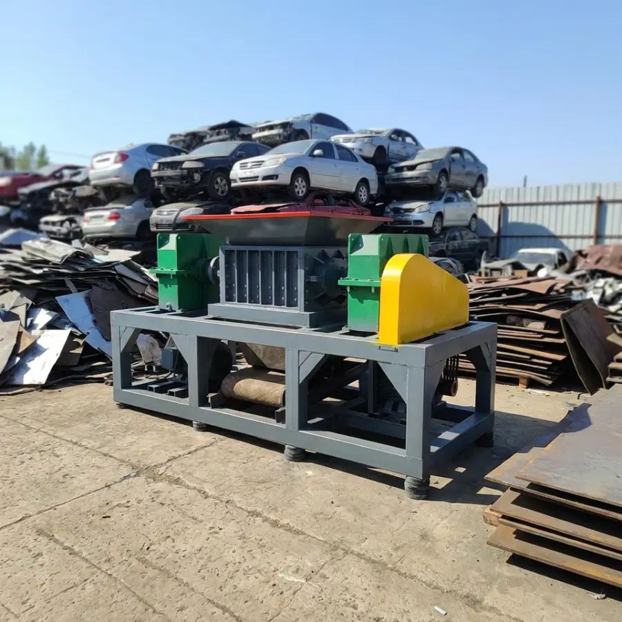 Hot Selling Twin Shaft Wood Crusher Machine for Sawdust Shredder — image 2