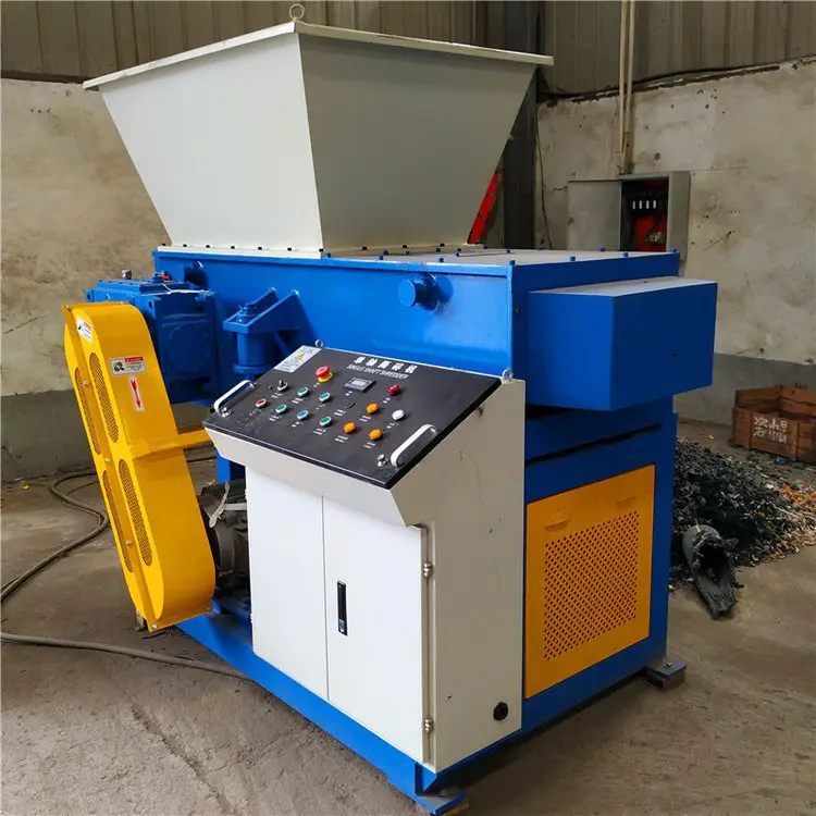 Waste Pp Pe Hdpe Pipe Single Hob Shredder Woven Bag Raffia Plastic Lumps Film Single Shaft Shredder — image 6