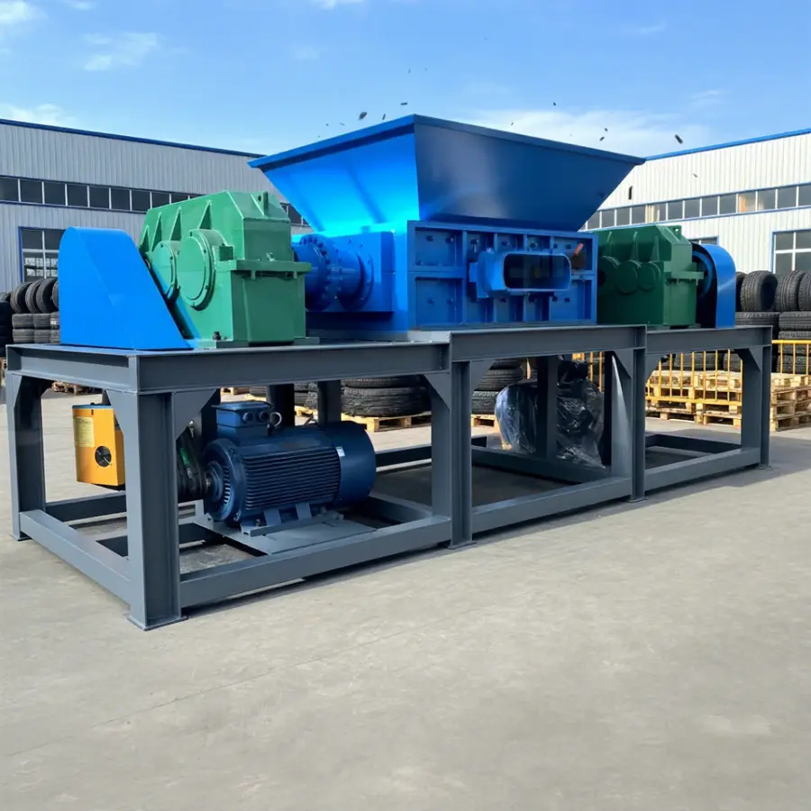 Professional Truck Tire De-beader Tire Recycling Machine Rubber Crumb Shredder — view 1