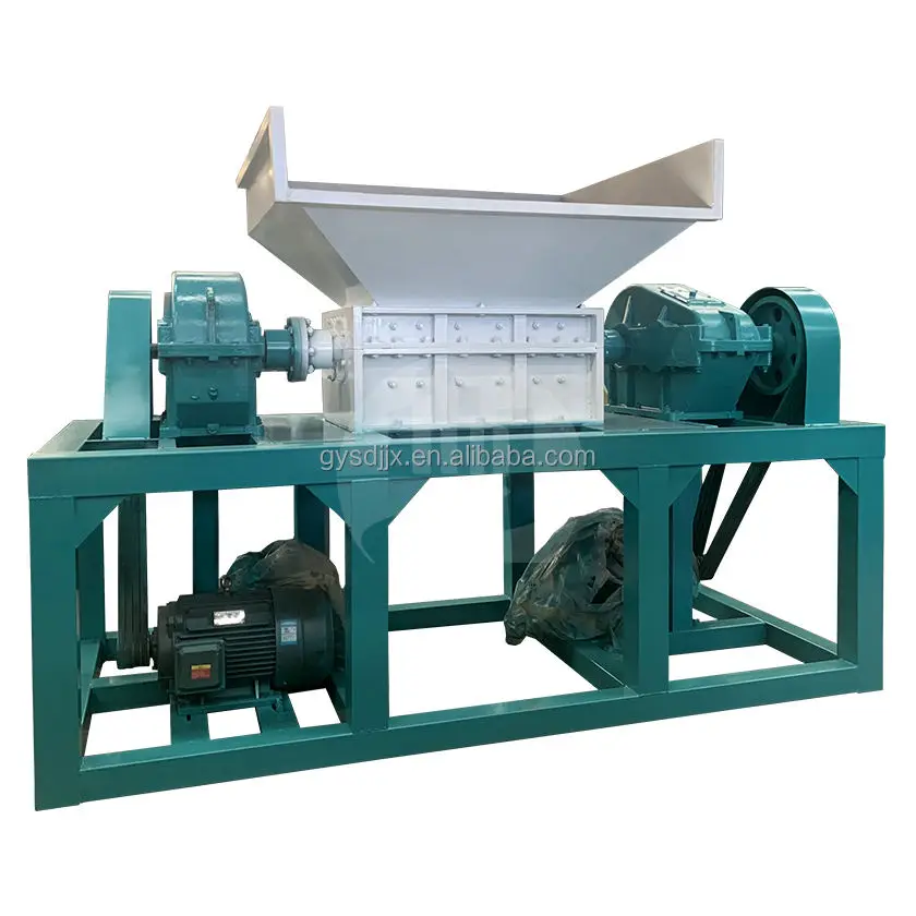 Aluminum Can Iron Steel Shredder Machine with HDPE Plastic Processing Automatic Engine & Bearing Gear High Efficiency — image 3