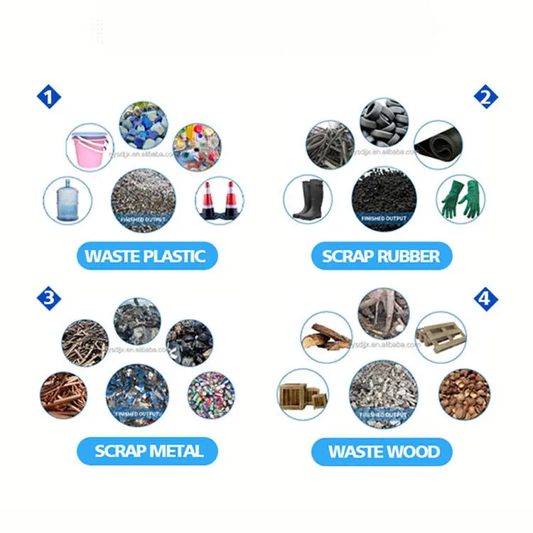 Industrial Moveable Diesel Scrap Metal & Used Tire Shredder Machine with High Efficiency Motor Energy Saving 60kw Power for Sale — image 7