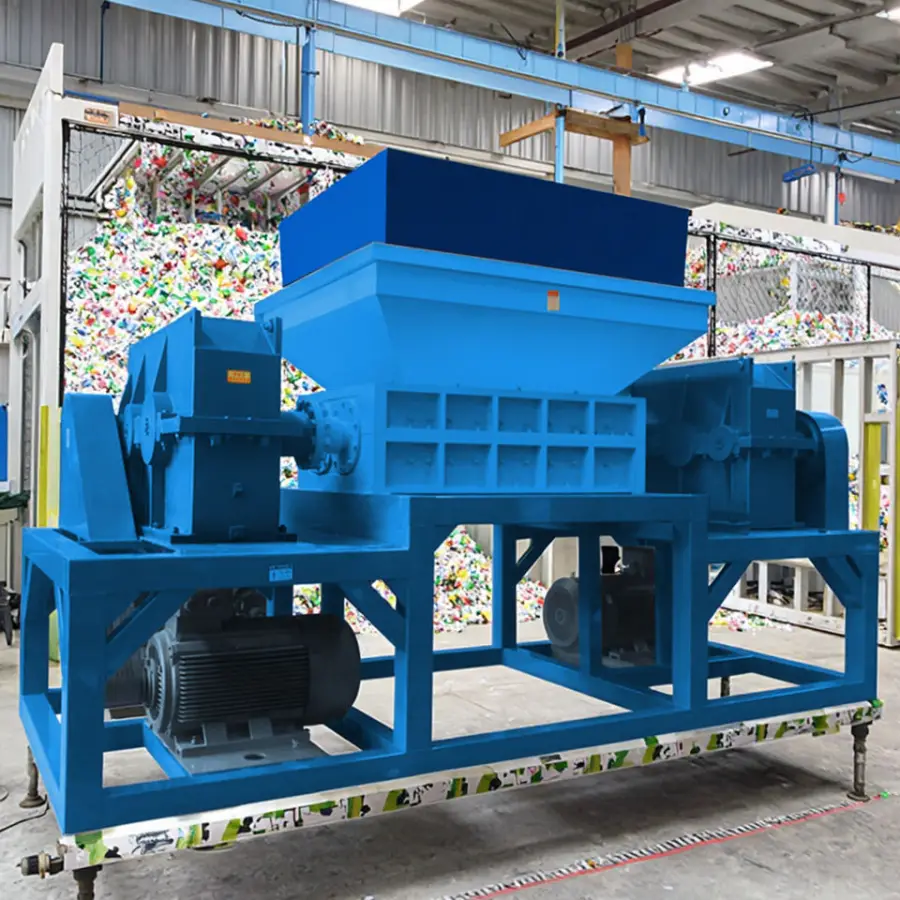 Waste Used Rubber Tire Cutting Machine Scrap Wood Shredder with Beide for Motor High Efficiency Safety Energy Saving — image 7