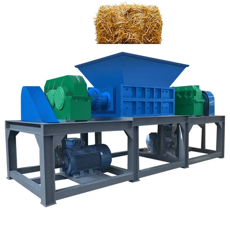Straw Branch Shredder Wood Crusher hay Wood Pallet Shredder Waste Wood Shredder Machine Recycling Machine — view 1