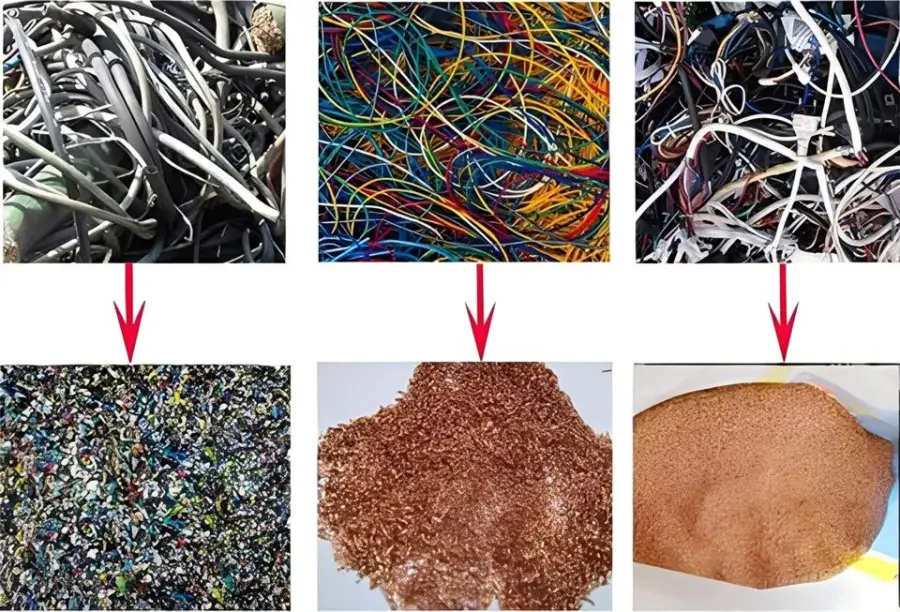 Dujiang Wire Cable Shredding Separation Machine Engine Gear for Network Data Automotive Wires Copper-Plastic Automatic Dry Wet — image 5