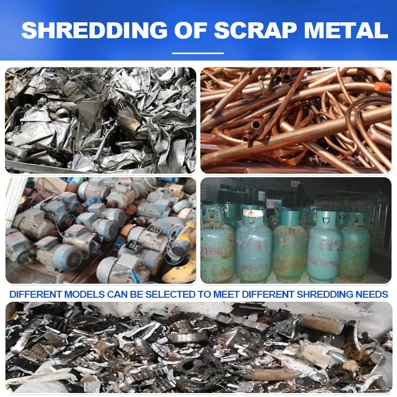 Industrial Recycling Large Metal Drum Shredding Machine Waste Material Recycle Mini Metal Shredder — image 7