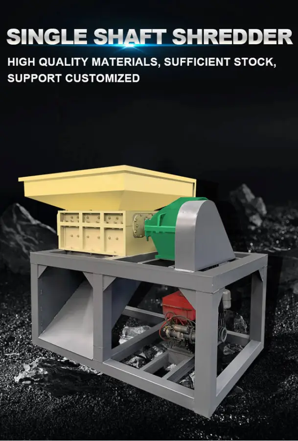 High Efficiency Recycling Machinery Plastic Shredder Machine Plastic Bottle Pvc Cardboard Shredder Machine — image 4