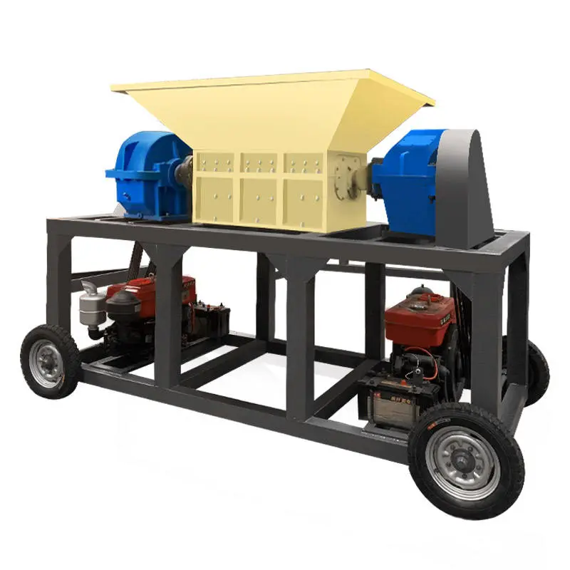 Mobile Diesel Engine Waste Metal Crushing Line Shredder Steel Scrap Machine for Sale — view 1