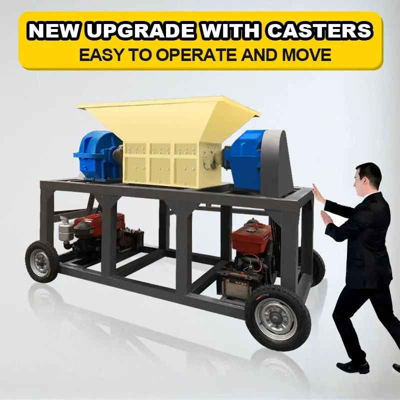 Mobile Diesel Engine Waste Metal Crushing Line Shredder Steel Scrap Machine for Sale — image 3