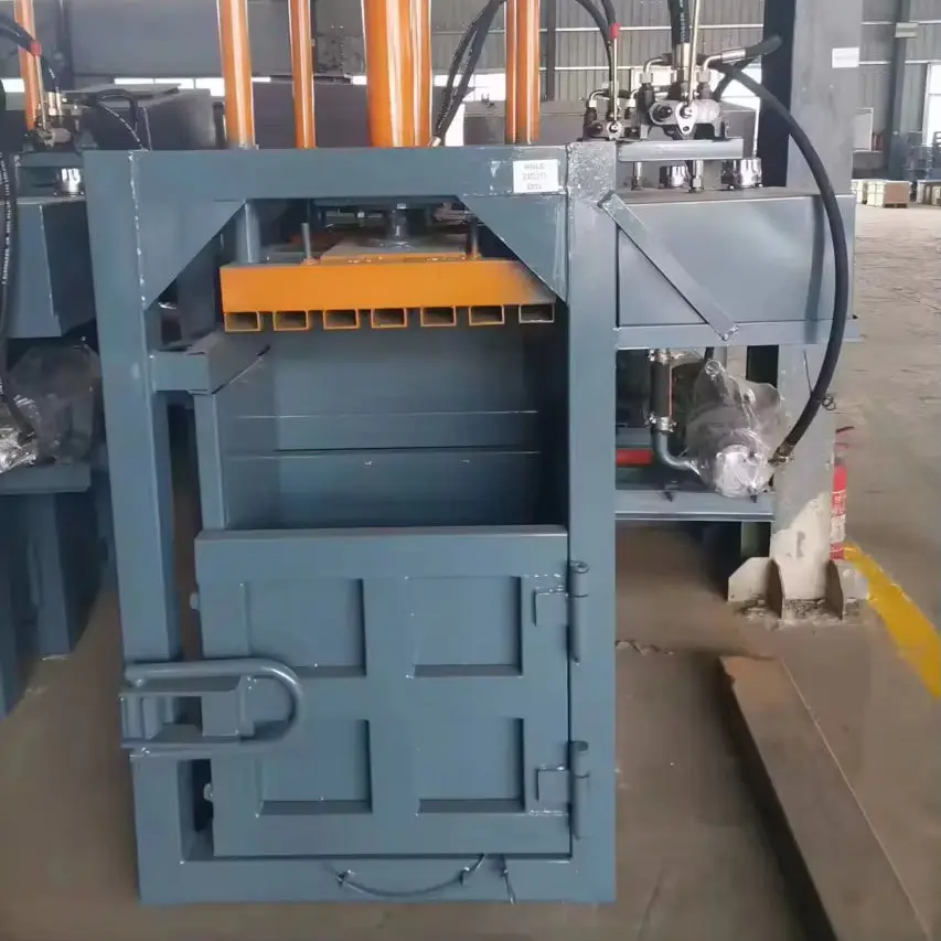Hydraulic Cardboard Box Baling Press Waste Paper Baler Machine for Sale Balers Wast Plastic Compactor — image 7