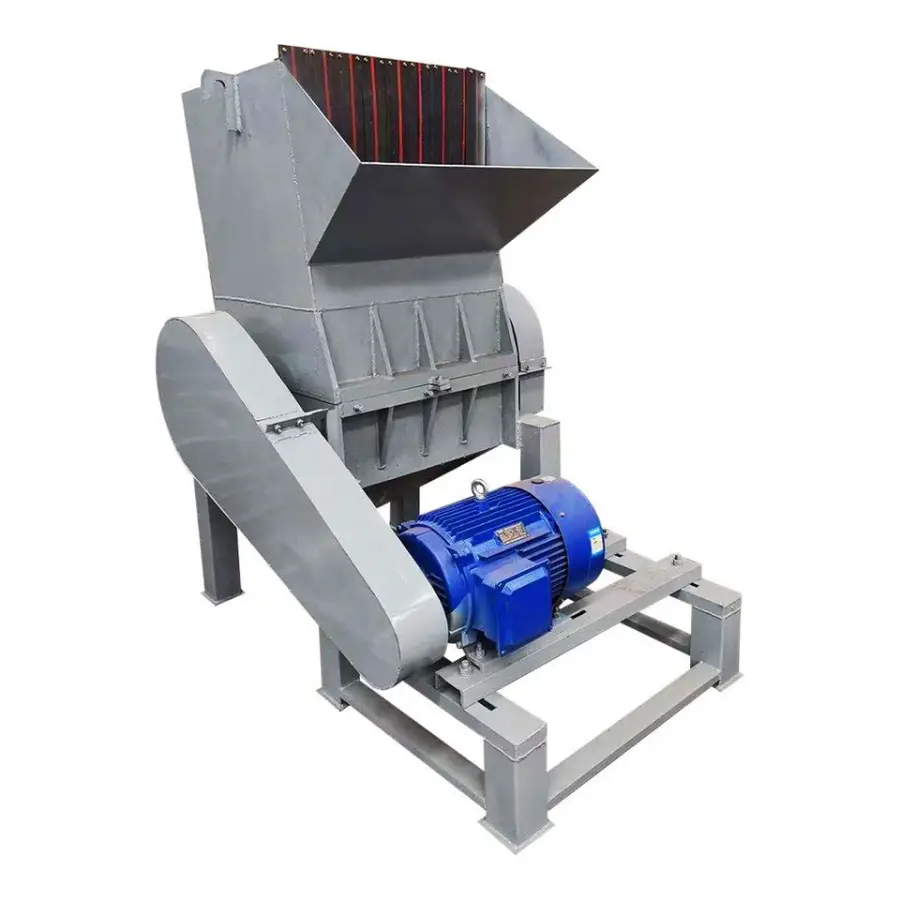Motorized Plastic Bottle Crusher for PVC PP PE ABS Materials 7.5kW Power 220V/380V/110V Voltage Options Henan Made — image 4