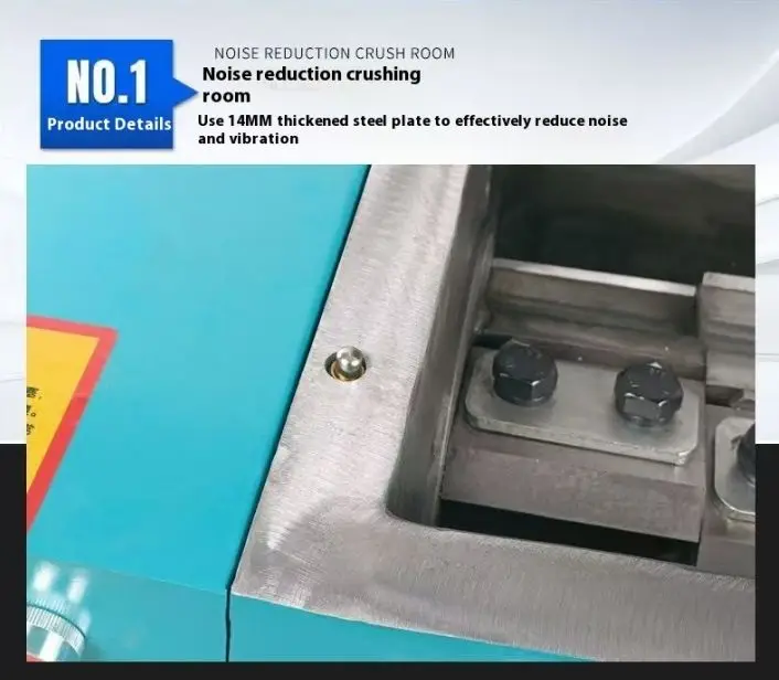 Small Waste Plastic Crusher High Efficiency Multi-functional Plastic Bottles Shredder with Gearbox and Engine — image 5