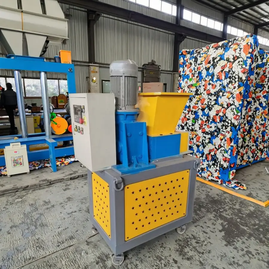 PE PP PVC PET Waste Plastic Crushing Double Shaft Shredder Industrial Plastic Bottle Shredder — image 3