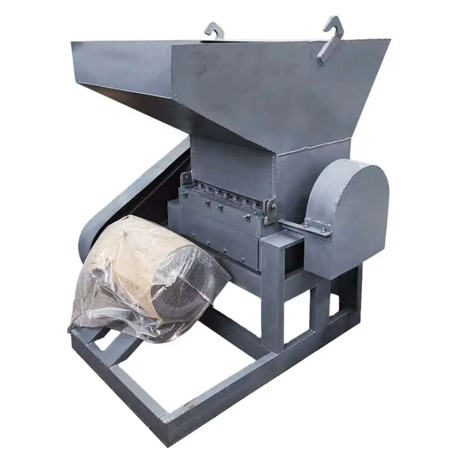 Automatic Motor Single Shaft PE PP PVC PET Plastic Shredder Crusher Grinder Machine with Titanium Alloy Blades Portable — view 1