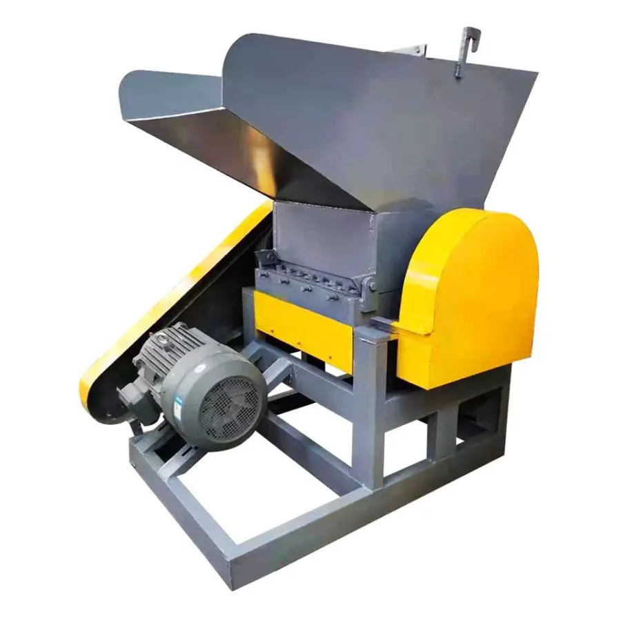 Automatic Motor Single Shaft PE PP PVC PET Plastic Shredder Crusher Grinder Machine with Titanium Alloy Blades Portable — image 3