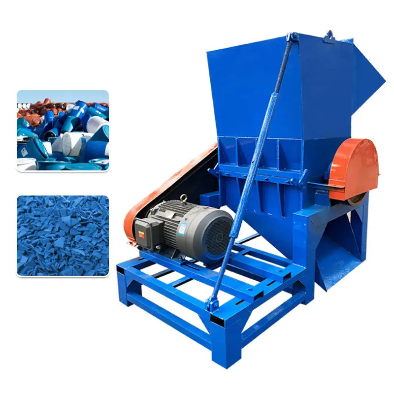 Industrial Mini Shredder Single Shaft High Efficiency 15kW Waste Plastic Crusher Machine Motor for PVC PET PP PE ABS PC PS PMMA — image 3