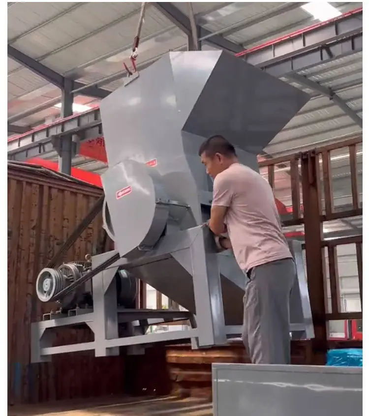 Industrial Mini Shredder Single Shaft High Efficiency 15kW Waste Plastic Crusher Machine Motor for PVC PET PP PE ABS PC PS PMMA — image 7