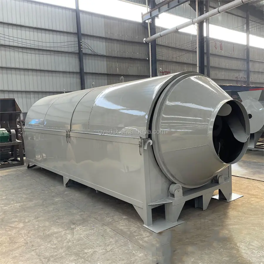China Good Sawdust Slag Sugar Wood Chip Rotary Drum Dryer for Food Processing with Electric Heating and High Productivity — image 7