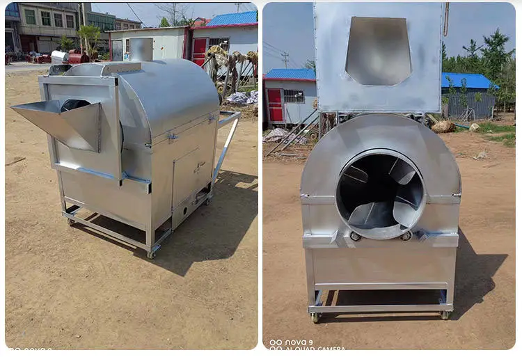 500kg Small Drum Rice Grain Corn Wheat Rice Sorghum Rotary Drum Dryer — image 4