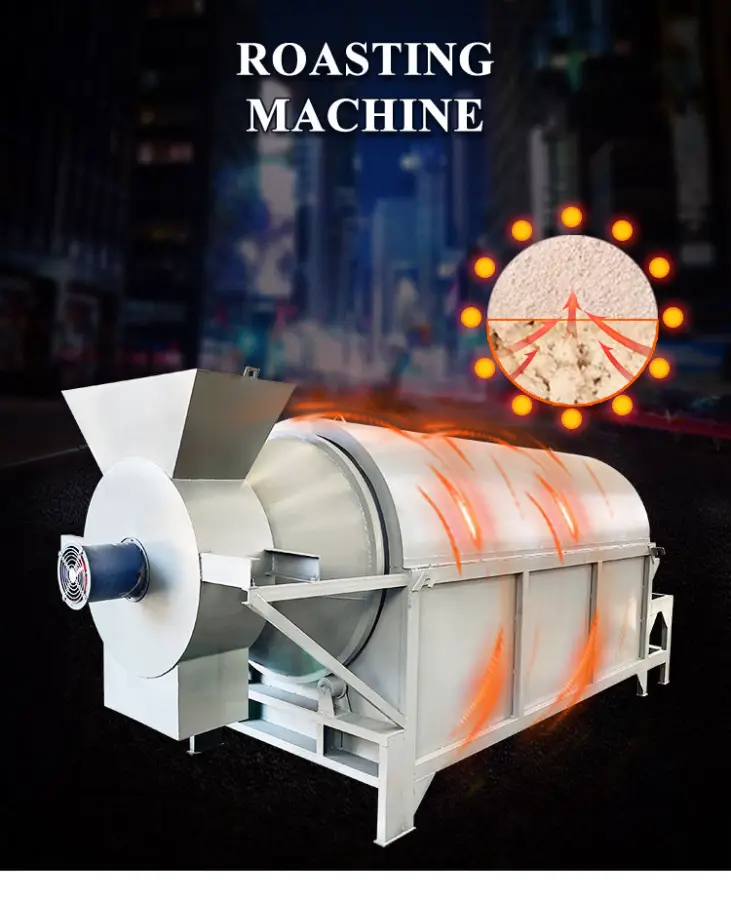 500kg Small Drum Rice Grain Corn Wheat Rice Sorghum Rotary Drum Dryer — image 7