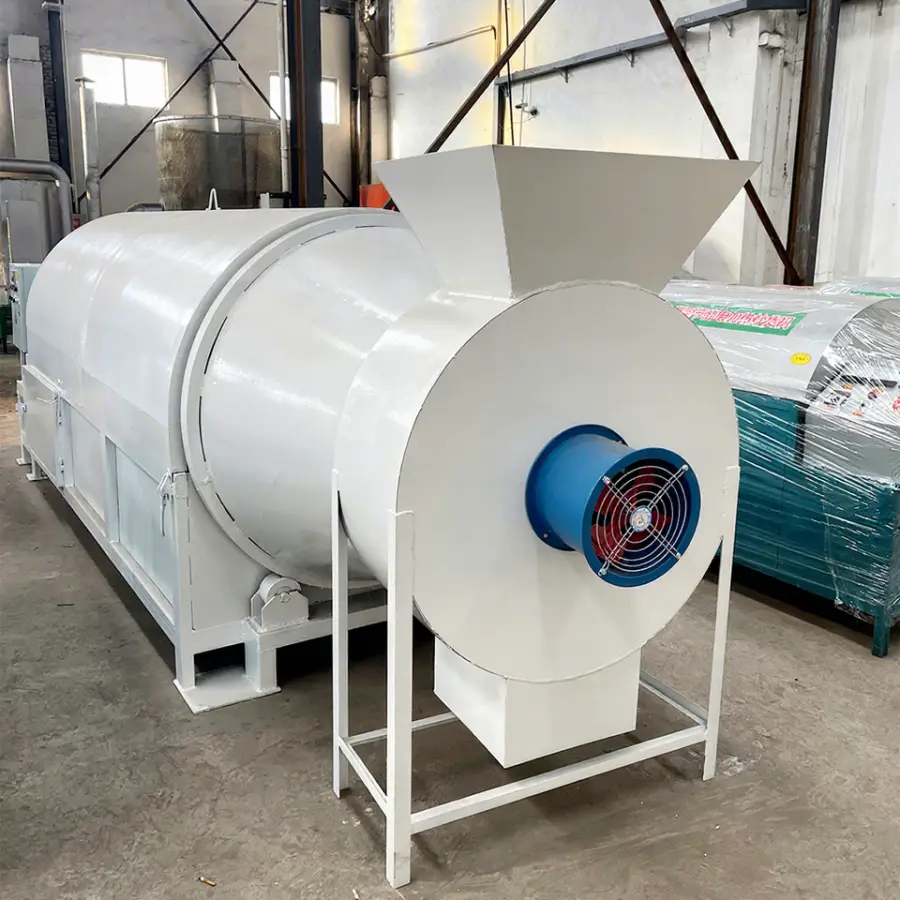 Rotary Drum Dryer Food Processing Wheat Biomass Corn Peanut Paddy Drying Machine Gas/Oil/Electric Heating Carbon Steel 3 — view 1