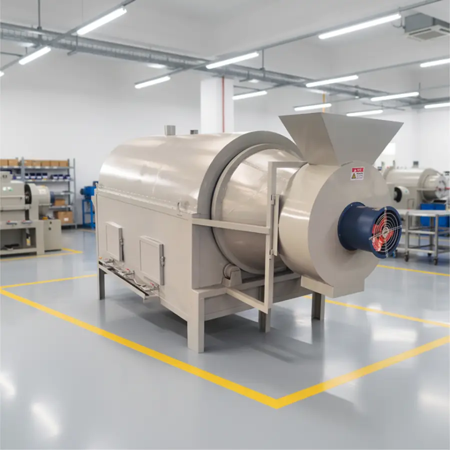 Rotary Drum Dryer for Food Processing Wood Biomass Coffee Bean Rice Paddy Drying Machine Gas/Oil/Electric Heating Carbon — view 1