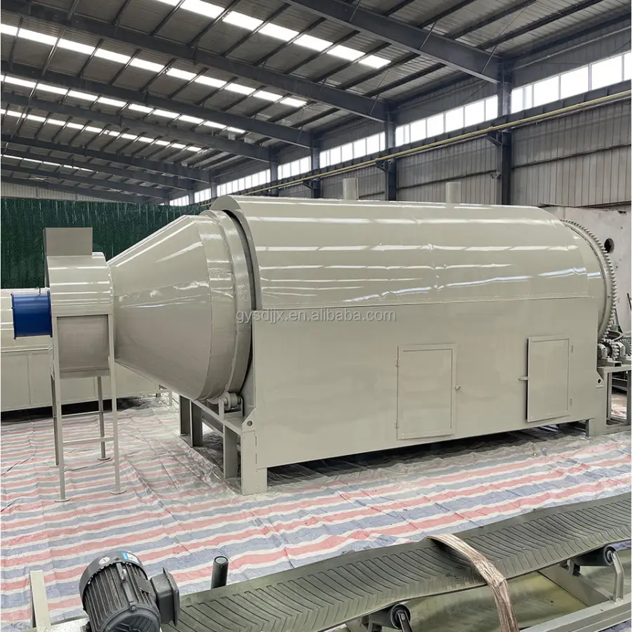 Industrial Rotary Drum Roasting Machine for Nuts Soybean Flour Mill Winery Processing High Efficiency Commercial Use — image 3