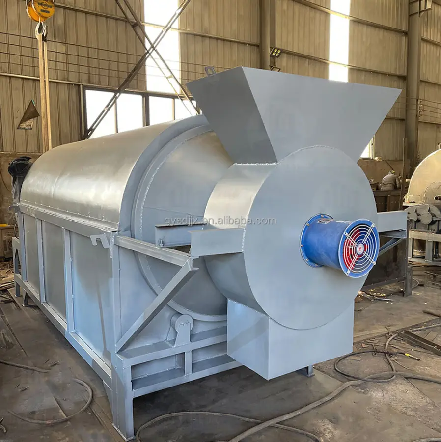 Industrial Rotary Drum Roasting Machine for Nuts Soybean Flour Mill Winery Processing High Efficiency Commercial Use — image 4