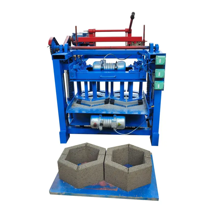 QT-4-35 Clay Brick Making Machine Cement Semi Automatic Hydraulic Red Brick Making Machine — image 6