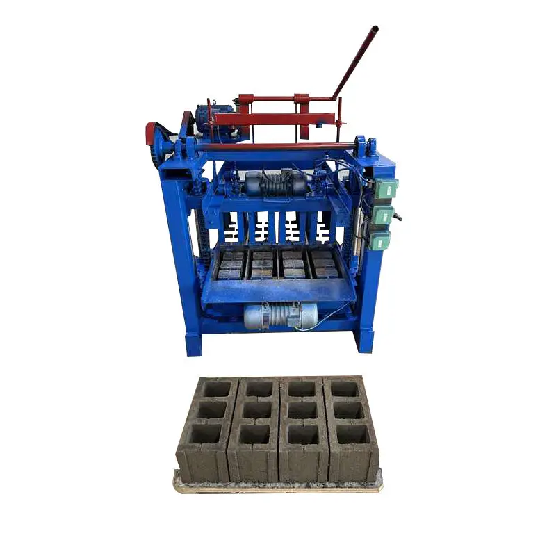 QT-4-35 Clay Brick Making Machine Cement Semi Automatic Hydraulic Red Brick Making Machine — image 7