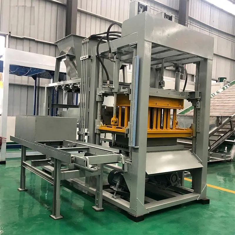 4-26 Small Semi-Automatic Clay Hollow Block Making Machine with PLC and Gearbox Brick Production Line — view 1
