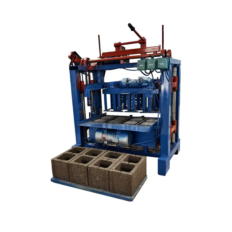 Building Paver Brick Making Machine Cement Concrete Hollow Block Making Machine — view 1