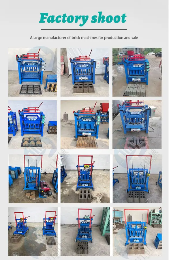Building Paver Brick Making Machine Cement Concrete Hollow Block Making Machine — image 4