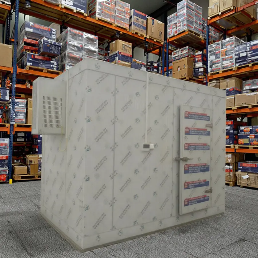 Customized Portable Walk in Cooler Mini Chicken Cool Cooling Room Chambre Froide Blast Freezer Cold Rooms — image 6
