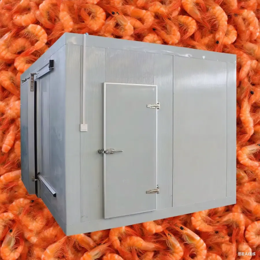 Walk-in Cooler Supermarket Flower Shop Beer Cave Reefer Storage Display Room 100mm 150mm Panel Cold Room System — image 4