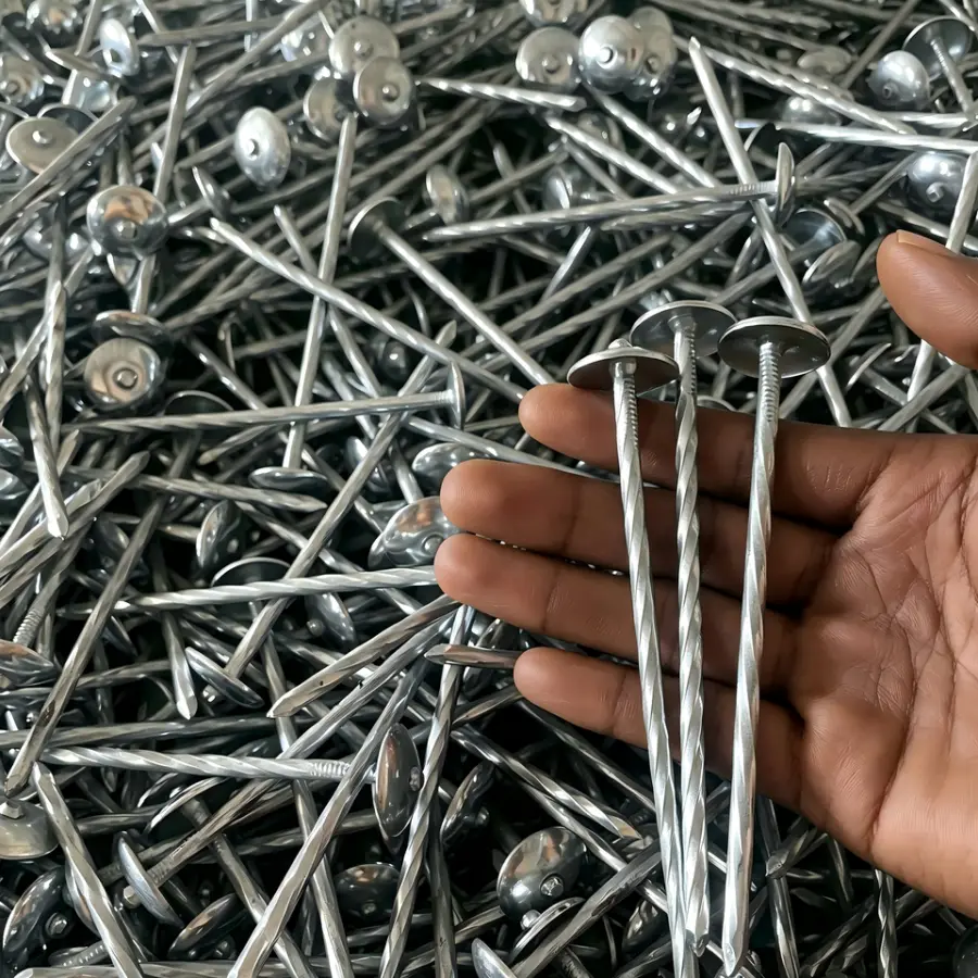 For Asbestos Tile Color Steel Tiles High Pull Out Force Spiral Shank Galvanized Corrugated Roof Nail Making Machine — image 3
