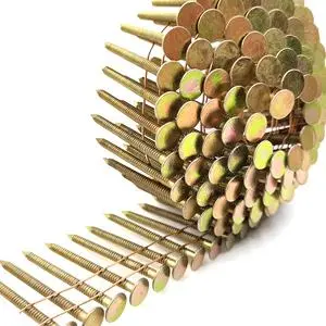 For Pneumatic Nail Gun Construction Workshop Steel Project Galvanized Spiral Shank Coil Corrugated Roofing Nail Making Machine — image 7