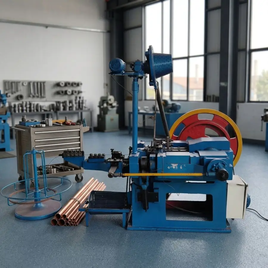 Factory Price Hot Sale Full Automatic Umbrella Head Roofing Nail Making Machine Line — view 1